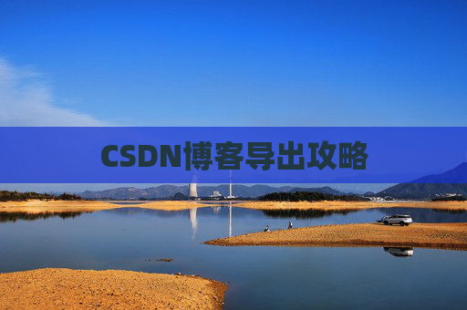 CSDN博客导出攻略